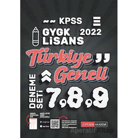 2022 KPSS Genel Yetenek Genel Kültür Türkiye Geneli 7-8-9 3!lü Deneme