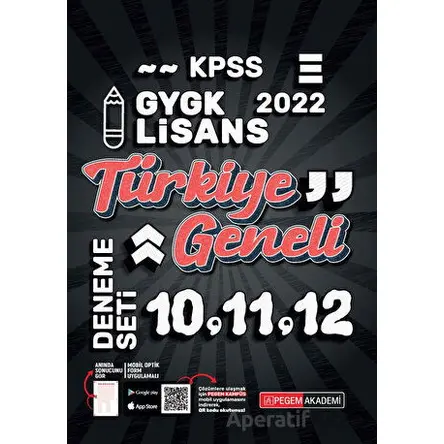 2022 KPSS Genel Yetenek Genel Kültür Türkiye Geneli 10-11-12 3lü Deneme