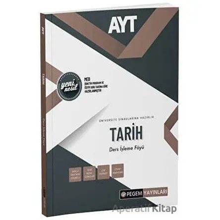 2022 AYT Tarih Ders İşleme Föyü - Kolektif - Pegem Akademi Yayıncılık