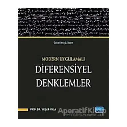 Modern Uygulamalı Diferensiyel Denklemler - Yaşar Pala - Nobel Akademik Yayıncılık