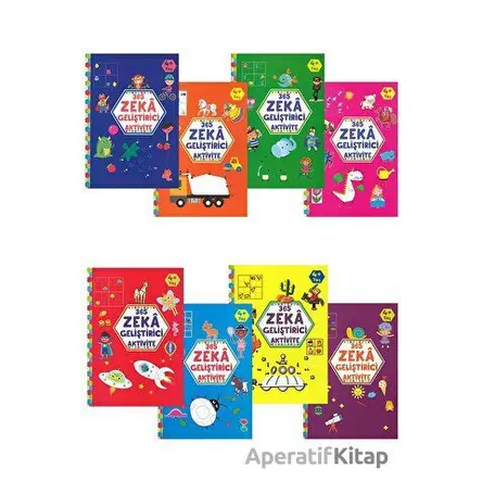 365 Zeka Geliştirici Aktivite Seti (8 Kitap Takım) - Kolektif - Çocuk Gezegeni
