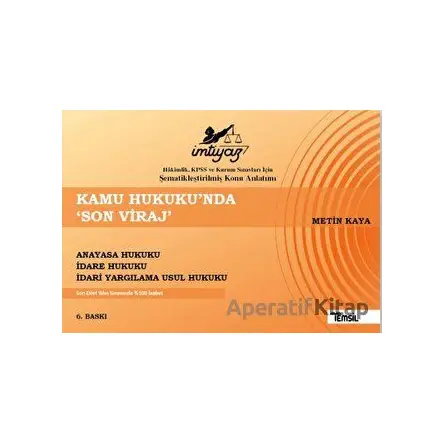 Kamu Hukukunda Son Viraj - Metin Kaya - Temsil Kitap