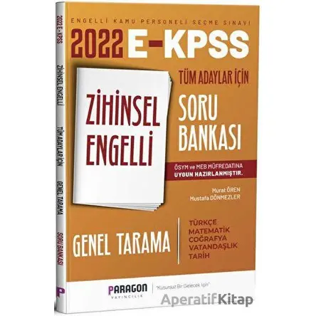 2022 EKPSS Zihinsel Engelli Tüm Adaylar İçin Genel Tarama Soru Bankası