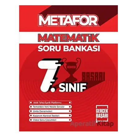 Metafor 7. Sınıf Matematik Soru Bankası - Orhan Taş - Gerçek Başarı Yayınları