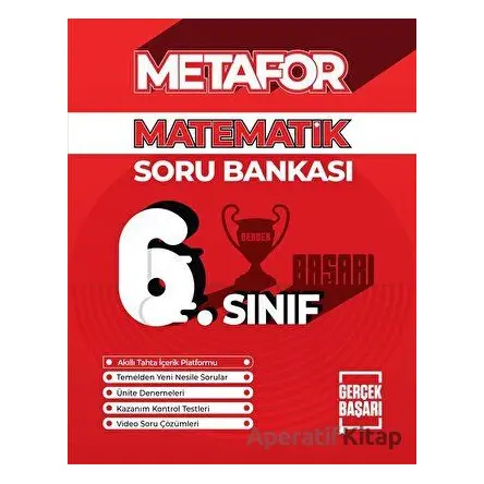 Metafor 6. Sınıf Matematik Soru Bankası - Orhan Taş - Gerçek Başarı Yayınları