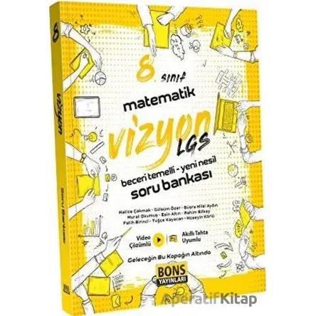 8. Sınıf Vizyon Matematik Soru Bankası - Kolektif - Bons Yayınları