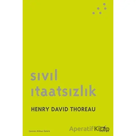 Sivil İtaatsizlik - Henry David Thoreau - Mecaz Yayınları