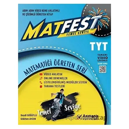 Armada YKS TYT Matfest Temel Seviye Soru Kitabı - Seydi Söğütlü - Armada Yayınları