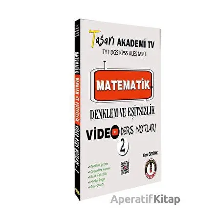 Matematik Denklem Eşitsizlik Video Ders Notları - Cem Öztürk - Tasarı Eğitim Yayınları