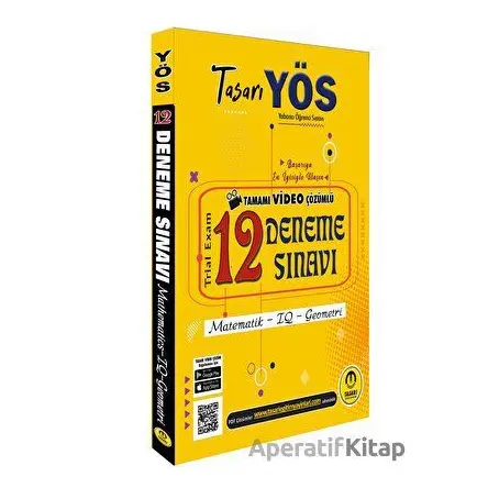 Tasarı Yös 12 Video Çözümlü Deneme Sınavı - Özgen Bulut - Tasarı Eğitim Yayınları