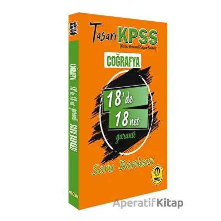 Kpss Coğrafya 18 De 18 Net Soru Bankası - Özgen Bulut - Tasarı Eğitim Yayınları