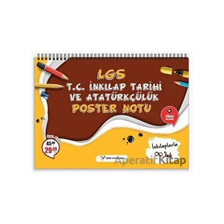 LGS T.C. İnkılap Tarihi ve Atatürkçülük Poster Notu - Kolektif - Veri Yayınevi