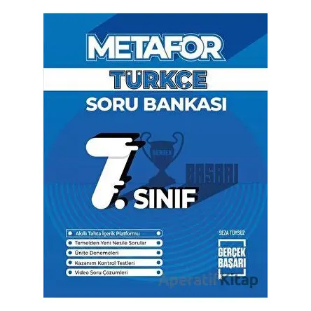 Metafor 7. Sınıf Türkçe Soru Bankası - Kolektif - Gerçek Başarı Yayınları
