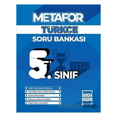 Metafor 5. Sınıf Türkçe Soru Bankası - Fatma Karakoç Salbaş - Gerçek Başarı Yayınları