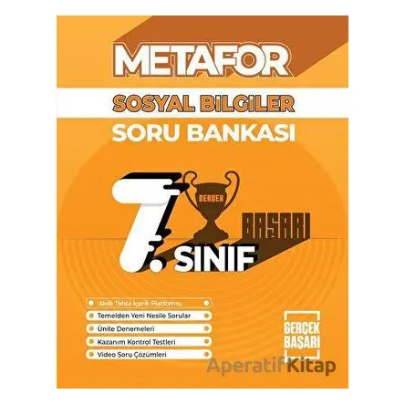 Metafor 7. Sınıf Sosyal Bilgiler Soru Bankası - Burcu Emine Demir - Gerçek Başarı Yayınları