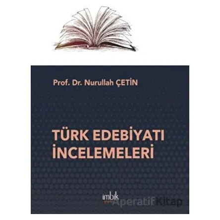 Türk Edebiyatı İncelemeleri - Nurullah Çetin - İmbik Yayınları