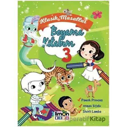 Klasik Masallar Boyama Kitabım 3 - Kolektif - limonKIDS