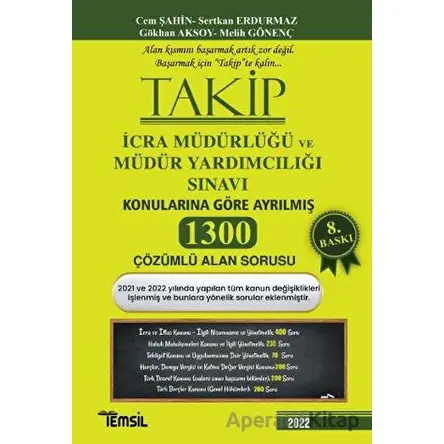 Takip 2020 İcra Müdürlüğü Ve Müdür Yardımcılığı Sınavı 1262 Çözümlü Alan Soru Bankası