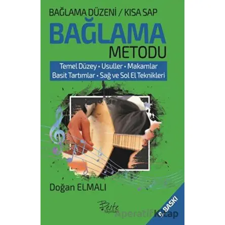 Bağlama Düzeni Bağlama Metodu - Kısa Sap - Doğan Elmalı - Beste Yayınları