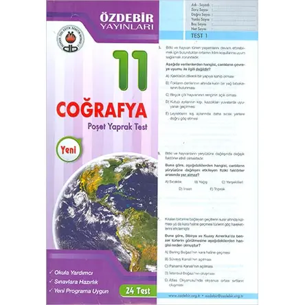 Özdebir 11.Sınıf Coğrafya Yaprak Test
