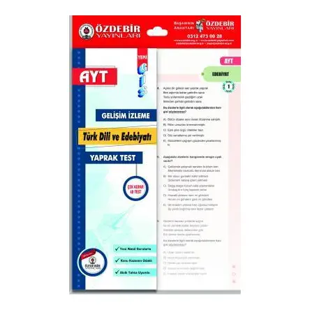 Özdebir TYT Türk Dili ve Edebiyat Yaprak Test