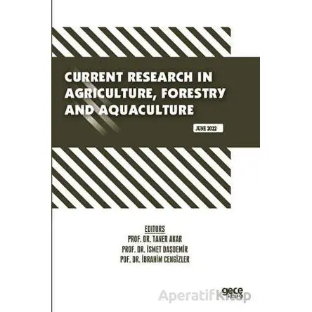 Current Research in Agriculture, Forestry and Aquaculture - June 2022 - Kolektif - Gece Kitaplığı