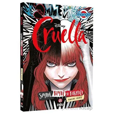 Disney Manga Cruella - Siyah, Beyaz ve Kırmızı - Hachi Ishie - Beta Byou