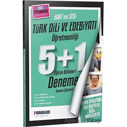 2021 ÖABT Farkındalık Serisi Çözümlü Türk Dili ve Edebiyatı 5 Deneme +1 Eğitim Bilimleri Denemesi