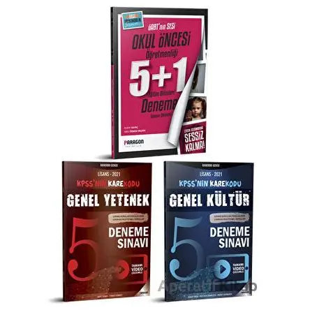2021 ÖABT Okul Öncesi Öğretmenliği 5 Deneme - KPSS Genel Kültür 5 Deneme - Genel Yetenek 5 Deneme