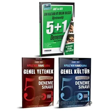 2021 ÖABT Din Kültürü ve Ahlak Bilgisi Öğretmenliği 5 Deneme KPSS Genel Kültür 5 Deneme Genel Yetene