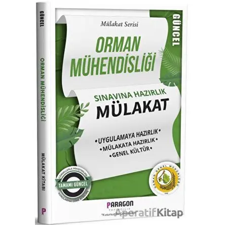 2023 Orman Mühendisliği Mülakat Kitabı - Enver Ekinci - Paragon Yayıncılık