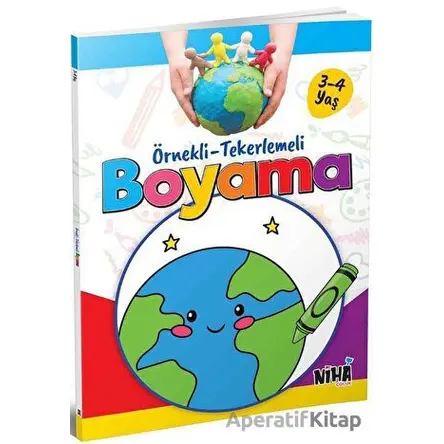 Örnekli-Tekerlemeli Boyama (3-4 Yaş) - Kolektif - Niha Çocuk