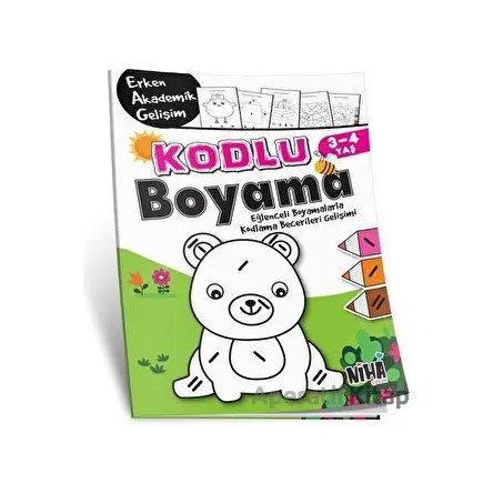 Kodlu Boyama 3-4 Yaş - Kolektif - Niha Çocuk
