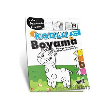 Kodlu Boyama 5-6 Yaş - Kolektif - Niha Çocuk