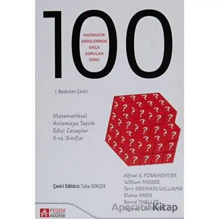 Matematik Derslerinde Sıkça Sorulan 100 Soru - Terri Germain-Williams - Pegem Akademi Yayıncılık