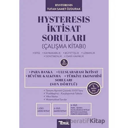 Hysteresis İktisat Soruları Cilt: 3 - Son Dörtlü - Tufan Samet Özdurak - Temsil Kitap