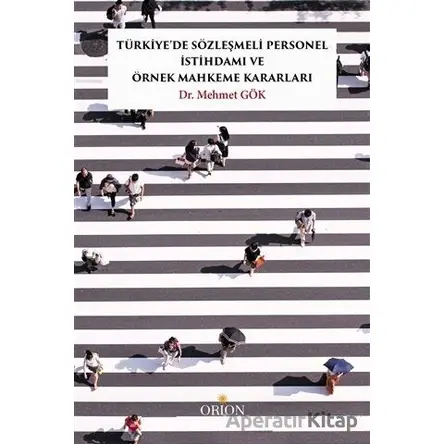 Türkiye’de Sözleşmeli Personel İstihdamı ve Örnek Mahkeme Kararları - Mehmet Gök - Orion Kitabevi