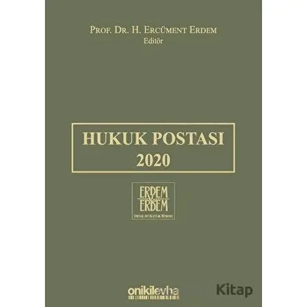 Hukuk Postası 2020 - H. Ercüment Erdem - On İki Levha Yayınları