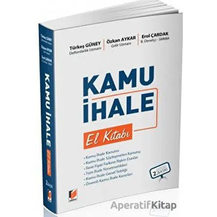 Kamu İhale El Kitabı - Özkan Aykar - Adalet Yayınevi