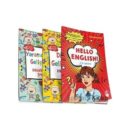 3-4 Yaş Çocuklar İçin Etkinlik Serisi Set (3 Kitap Takım) - Kolektif - Olimpos Çocuk