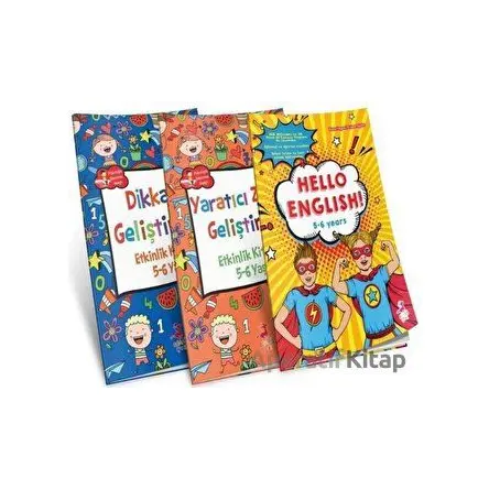5-6 Yaş Çocuklar İçin Etkinlik Serisi Set (3 Kitap Takım) - Kolektif - Olimpos Çocuk