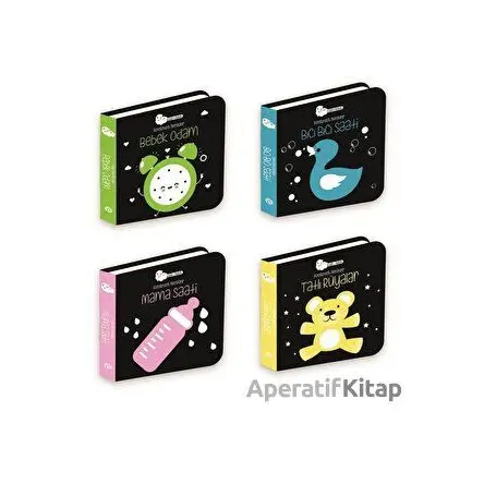 Akıllı Bebek - Kontrast Renkler Seti (4 Kitap Takım) - Kolektif - Beta Yayınevi