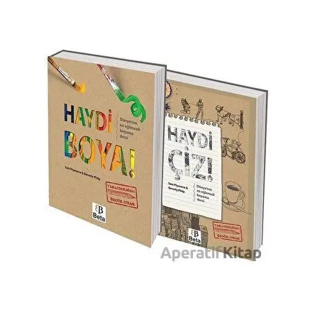 Haydi Boya - Çiz Seti 2 Kitap - Kolektif - Beta Yayınevi