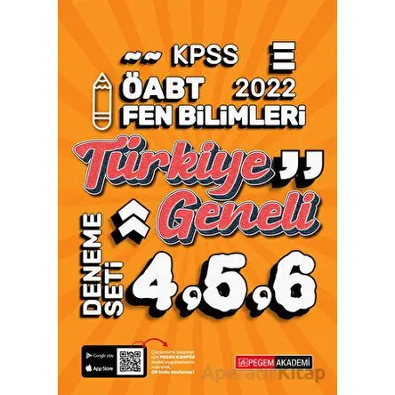 2022 KPSS ÖABT Fen Bilimleri 4-5-6 (3lü Deneme) - Kolektif - Pegem Akademi Yayıncılık