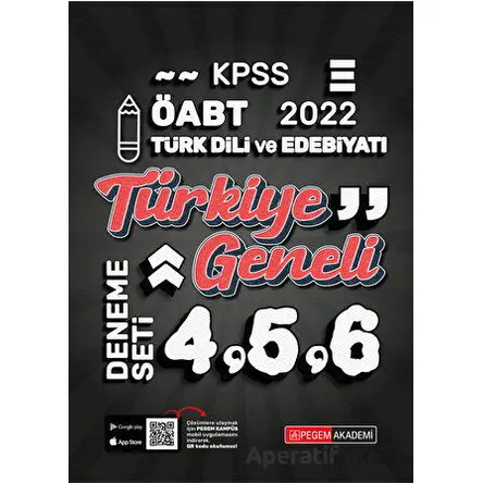 2022 KPSS ÖABT Türk Dili ve Edebiyatı 4-5-6 (3lü Deneme) - Kolektif - Pegem Akademi Yayıncılık