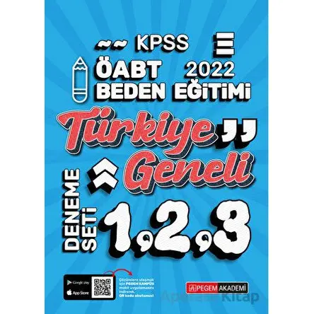2022 KPSS ÖABT Beden Eğitimi 1-2-3 (3lü Deneme) - Kolektif - Pegem Akademi Yayıncılık