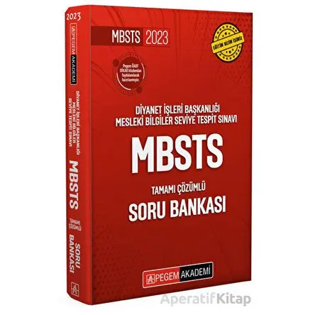 2023 Diyanet İşleri Başkanlığı Mesleki Bilgiler Seviye Tespit Sınavı Tamamı Çözümlü Soru Bankası