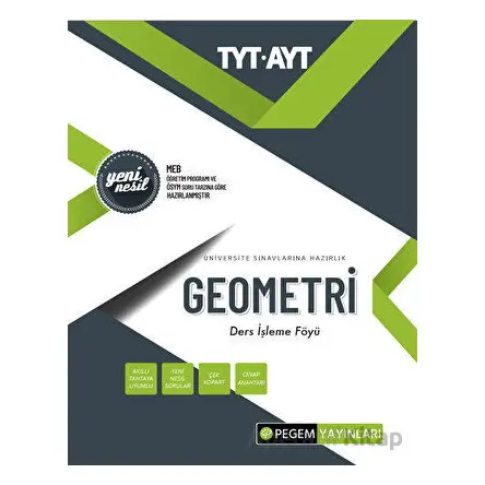 TYT - AYT Geometri Ders İşleme Föyü - Kolektif - Pegem Akademi Yayıncılık