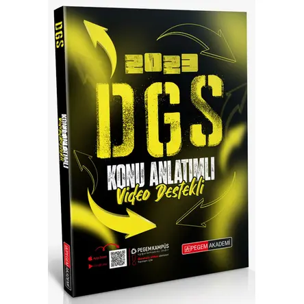 2023 DGS Video Destekli Konu Anlatımlı - Kolektif - Pegem Akademi Yayıncılık