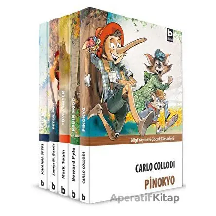 Çocuk Kahramanlar Dizisi (5 Kitap) - Carlo Collodi - Bilgi Yayınevi